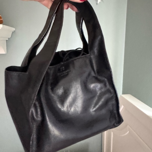 VERY RARE Y2K Lambskin leather Kate Spade small tote bag - Picture 13 of 15